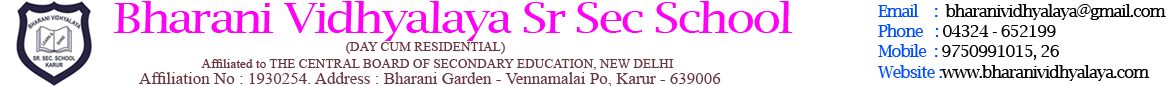 Bharani Vidhyalaya Senior Secondary School